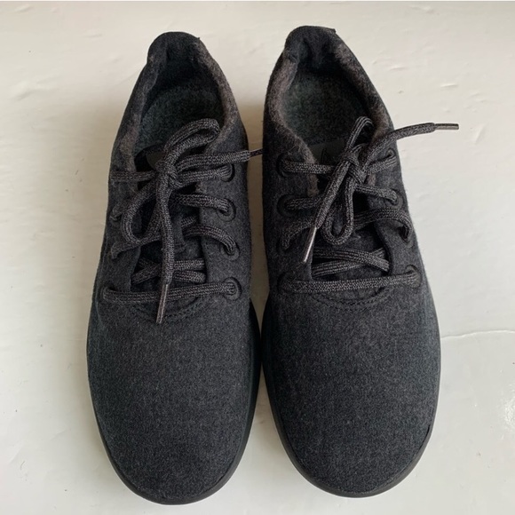 Allbirds black wool lace up runners Men’s Size 8 - Picture 2 of 6